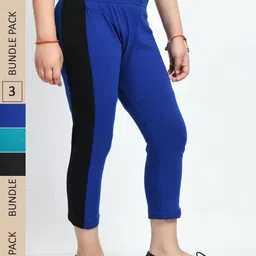IndiWeaves Girls Pack of 2 Mid-Rise Cotton Capris-picture-13