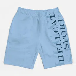 HELLCAT Boys Typography Printed Shorts-4