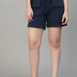 Strong And Brave Women Mid-Rise Odour Free Cotton Shorts-image-24
