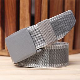 Kastner Men Silver-Toned Canvas Army Tactical Belt-image-88