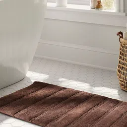 MASPAR Color Art Outline Brown 1800 GSM Cotton Medium Bath Rugs-image-23