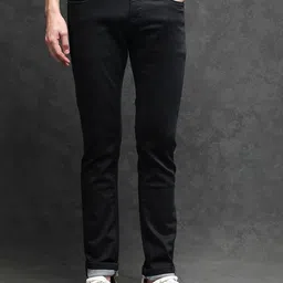 RARE RABBIT Men Satinx Slim Fit Mid-Rise Jeans-image-92