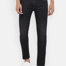 Louis Philippe Jeans Men Black Slim Fit Light Fade Jeans-image-66