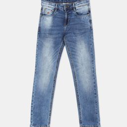 U S Polo Assn Boys Blue Slim Fit Heavy Fade Jeans-image-27