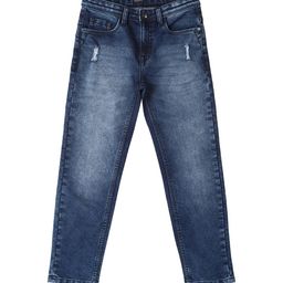 Allen Solly Junior Boys Slim Fit Mildly Distressed Heavy Fade Stretchable Jeans-image-39