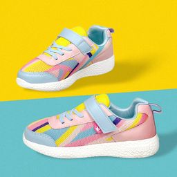 KazarMax Girls Colourblocked Memory Foam Sneakers-image-4