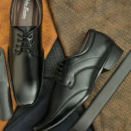 John Karsun Men Black Formal Derbys-image-24