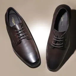 Liberty Men Leather Square Toe Formal Derbys-image-38