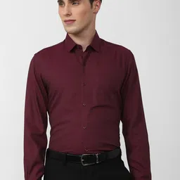 Peter England Men Slim Fit Cotton Formal Shirt-image-91
