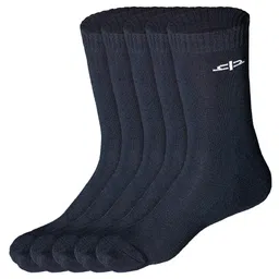 Heelium Kids Pack of 5 Black Calf-Length Bamboo Socks-image-44