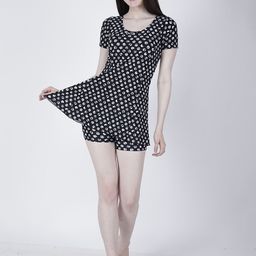 FILMAX ORIGINALS Geometric Printed Round-Neck Swimming Dress-image-90