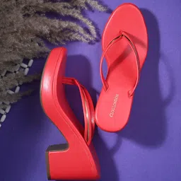 CLOG LONDON Open Toe Block Heels-37