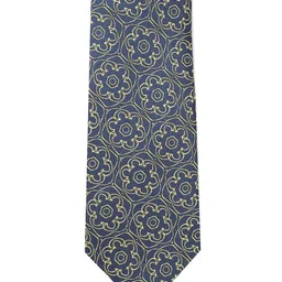 Allen Solly Men Blue & Yellow Printed Broad Tie-image-84