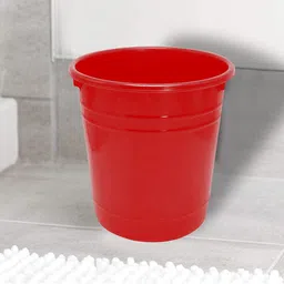 Kuber Industries Red Set Of 2 Portable Open Dustbins 5 L Each-32