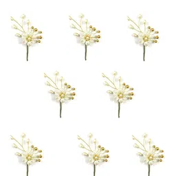 Hair Flare Women Set Of 8 Floral Hair Stick-image-7
