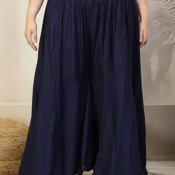 CLORA CREATION PLUS Women Flared Ethnic Palazzos-image-27