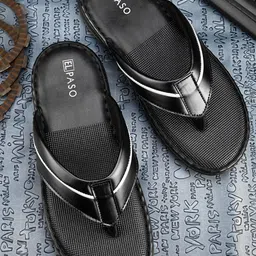 El Paso Men Leather Thong Flip-Flops-picture-39