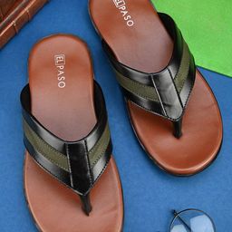 El Paso Men Leather Thong Flip-Flops-picture-39