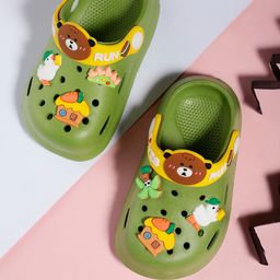 PASSION PETALS Kids House Embossed Lightweight Clogs-image-10