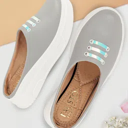 FAUSTO Women Lace Design Lightweight Mules-44