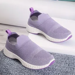 Carlton London sports Women Textured Lightweight Slip-On Sneakers-image-36