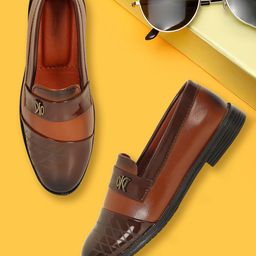 BAESD Boys Round Toe Comfort Insole Loafers-67