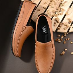 VIV Men Perforations Comfort Insole Basics Driving Shoes-23