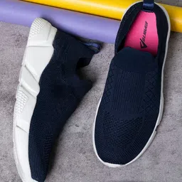 IMPAKTO Women Textured Lightweight Slip-On Sneakers-38