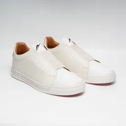 ZEESH Men Leather Slip-On Sneakers-41