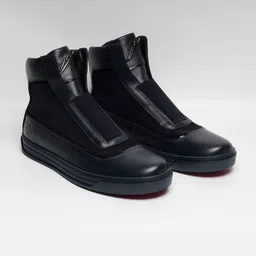 ZEESH Men Leather Slip-On Sneakers-picture-53