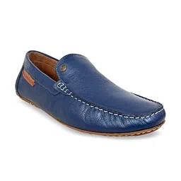 HX London Men Textured Comfort Insole Leather Driving Shoes-picture-19