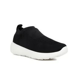 London Rag Women Woven Design Comfort Insole Mesh Contrast Sole Slip-On Sneakers-image-43
