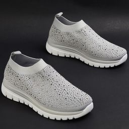 Ginger by Lifestyle Women Woven Design Slip-On Sneakers-picture-44