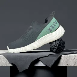 KazarMax Men TechKnit Colourblocked Slip On Sneakers-52