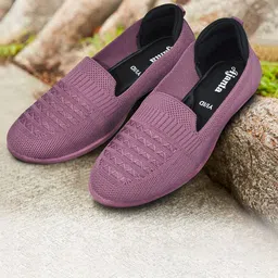 Ajanta Women Textured Slip-On Sneakers-49