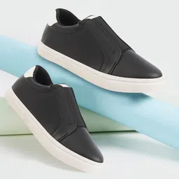 FAUSTO Women Round Toe Lightweight Slip-On Sneakers-45