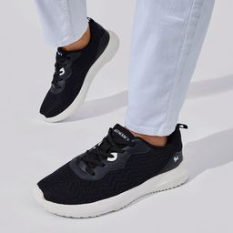 NEEMANS Men Textured Lace Up Mesh Sneakers-image-53