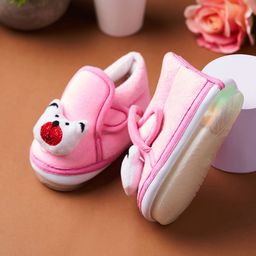 CHiU Unisex Kids Pink Woven Design Sneakers-picture-11