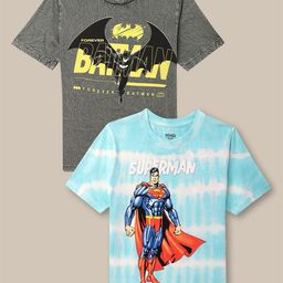 Kids Ville Boys Pack Of 2 Dc Comics Printed Pure Cotton T-Shirts-image-96