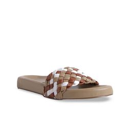 ERIDANI Women Beige Open Toe Flats-picture-7