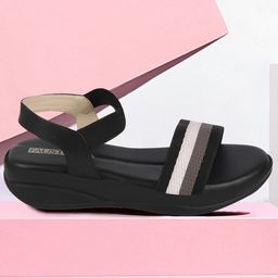 FAUSTO Textured Open Toe Comfort Heels-24
