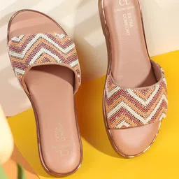Carlton London Women Embellished Party Open Toe Flats-image-72