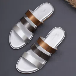 ELANBERG Colourblocked Open Toe Flats-11