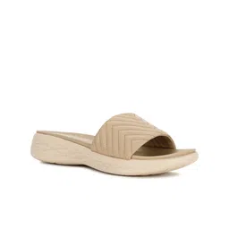 Bata Textured Open Toe Flats-10