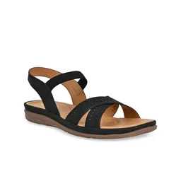 Rocia Open Toe Flats With Laser Cuts-98