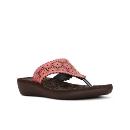 Bata Textured Open Toe Flats-0