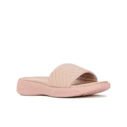 Bata Textured Open Toe Flats-5