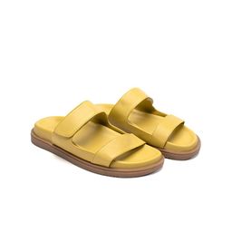 HEEL YOUR SOLE Leather Open Toe Flats-image-110
