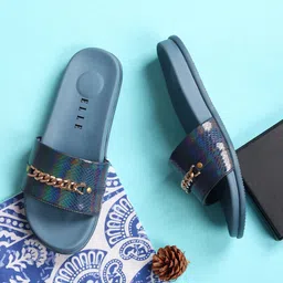 ELLE Women Embellished Open Toe Flats-18
