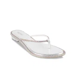 Metro Embellished Open Toe Flats-29